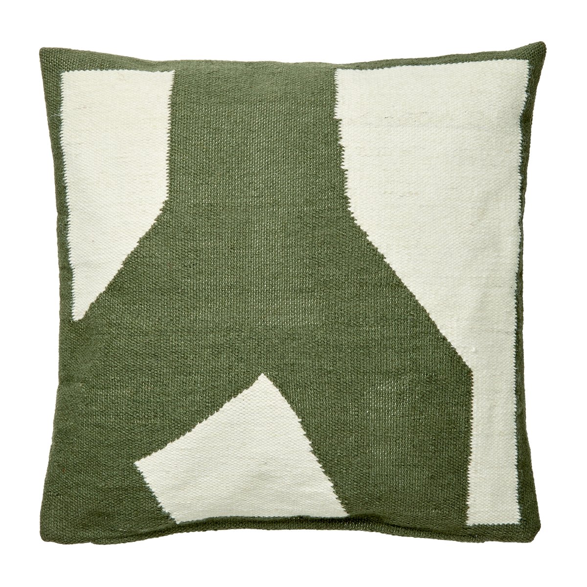 Broste Copenhagen Eilo tyynynpäällinen 50 x 50 cm Recycled pet green