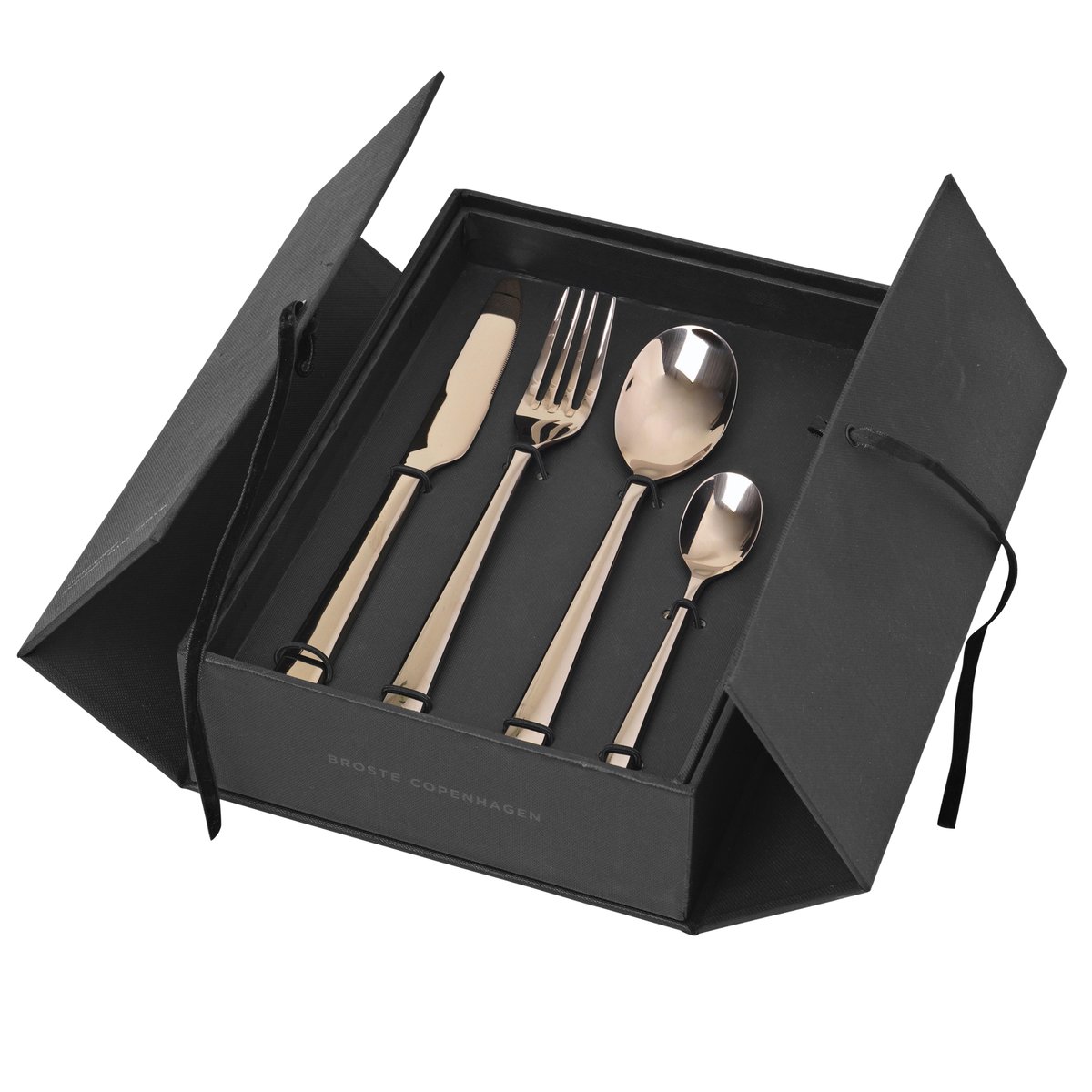 Broste Copenhagen Hune aterimet 16 osaa titanium espresso