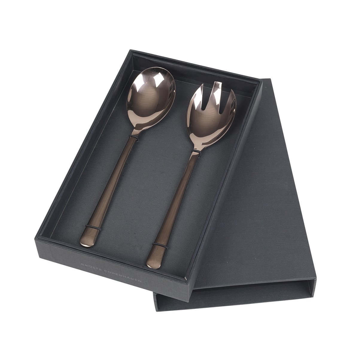 Broste Copenhagen Hune salaattiottimet 2-pakkaus titanium espresso