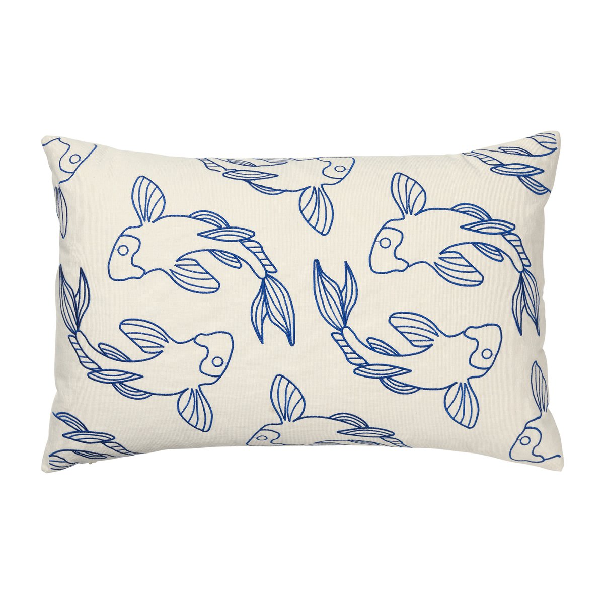 Broste Copenhagen Koi tyynynpäällinen 40 x 60 cm Intense blue