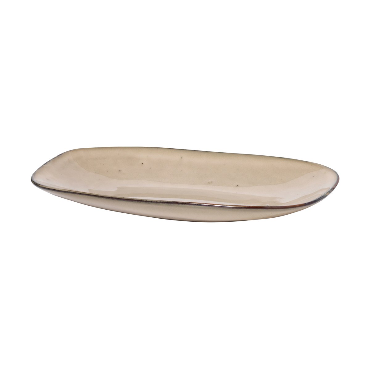 Broste Copenhagen Larni lautanen 16×26,5 cm Beige