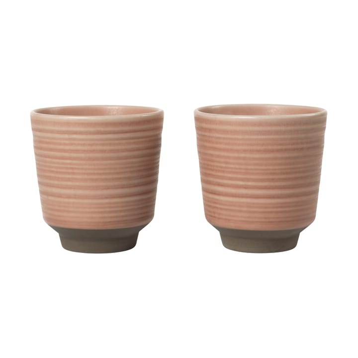 Miko muki 15 cl 2-pack. - Dusty pink - Broste Copenhagen