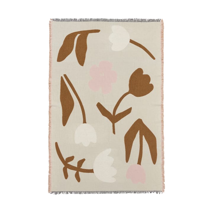 Rosita torkkupeitto 130x180 cm - Golden brown-mauve pink - Broste Copenhagen