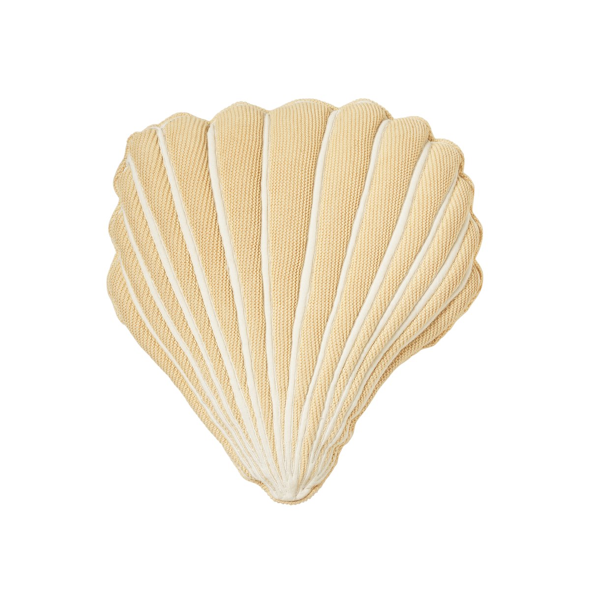 Broste Copenhagen Seashell-puuvillatyyny Keltainen