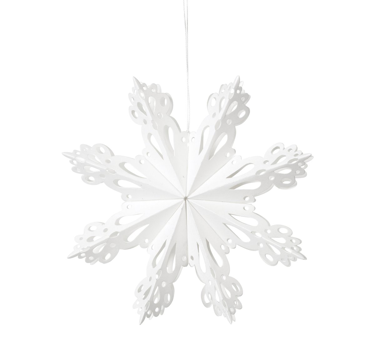 Broste Copenhagen Snowflake joulukoriste White Ø15 cm