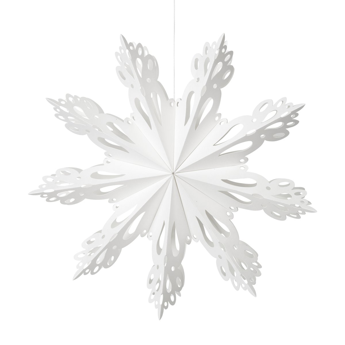 Broste Copenhagen Snowflake joulukoriste White Ø30 cm