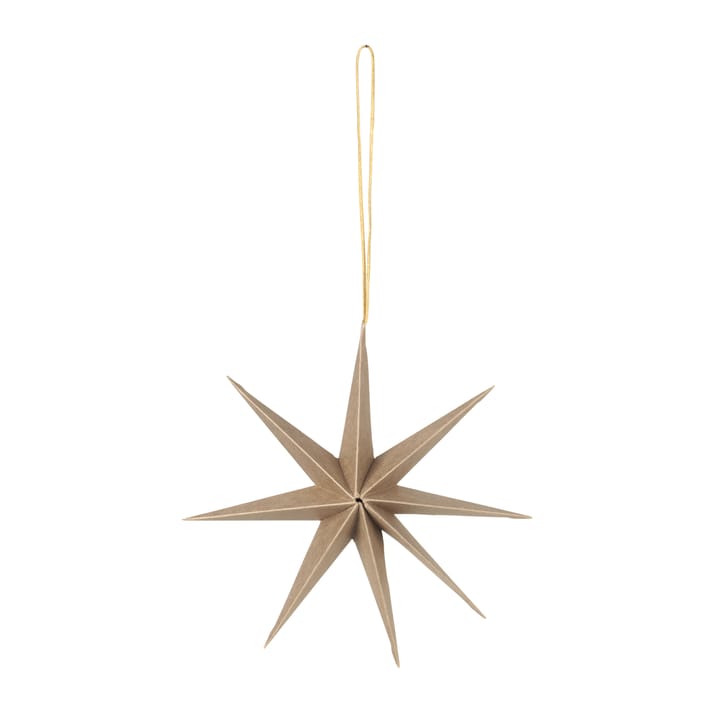 Star paperitähti Ø15 cm - Natural brown - Broste Copenhagen