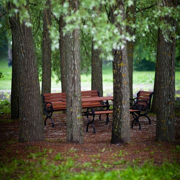 Byarum nojatuoli - Mahonki, vihreä teline - Byarums bruk