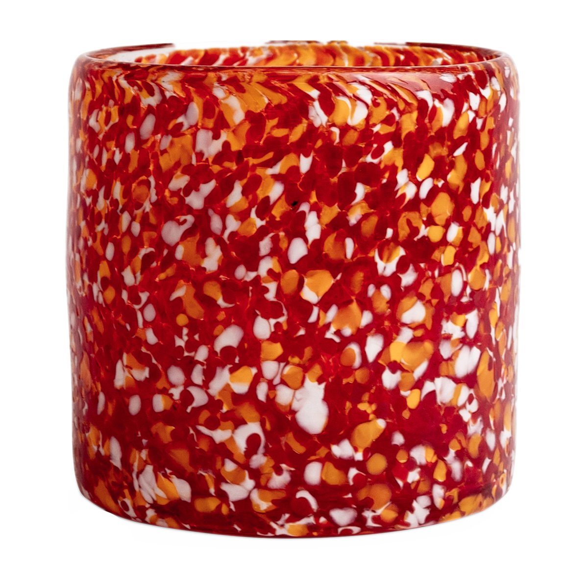 Byon Calore kynttilälyhty XS Ø 10 cm Punainen-oranssi