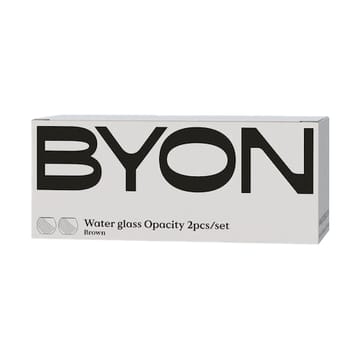 Opacity vesilasi 22 cl 2-pack - Ruskea - Byon