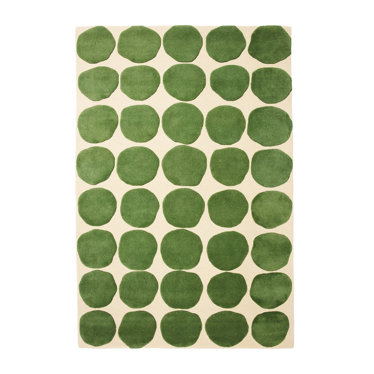 Chhatwal & Jonsson Dots matto Khaki-cactus green 230 x 320 cm