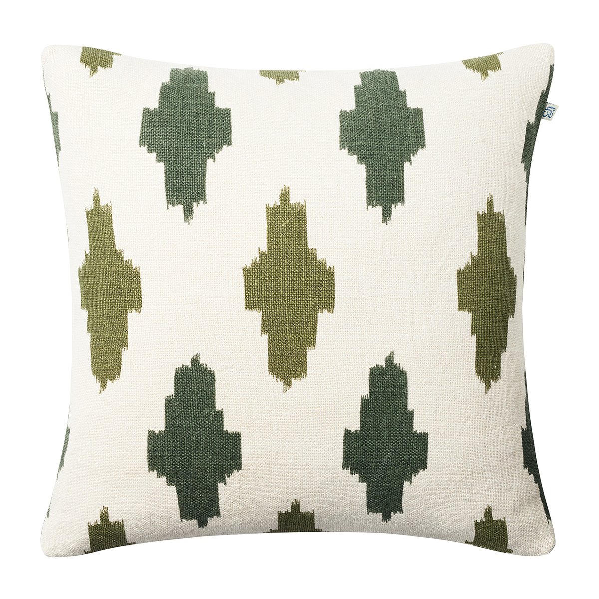 Chhatwal & Jonsson Ikat Agra -tyynynpäällinen 50 x 50 cm Green-cactus green