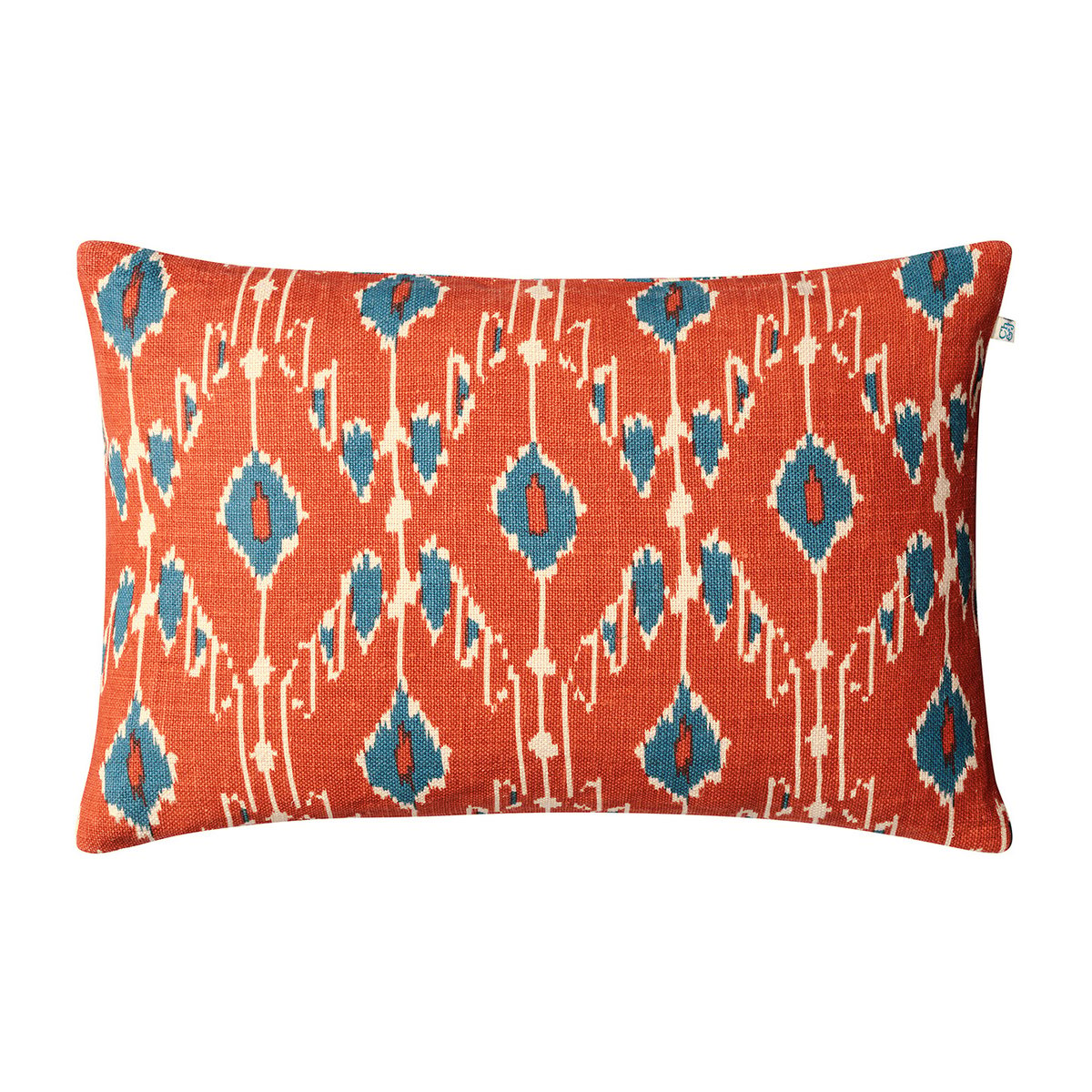 Chhatwal & Jonsson Ikat Goa -tyynynpäällinen 60×40 cm Apricot orange-heaven blue