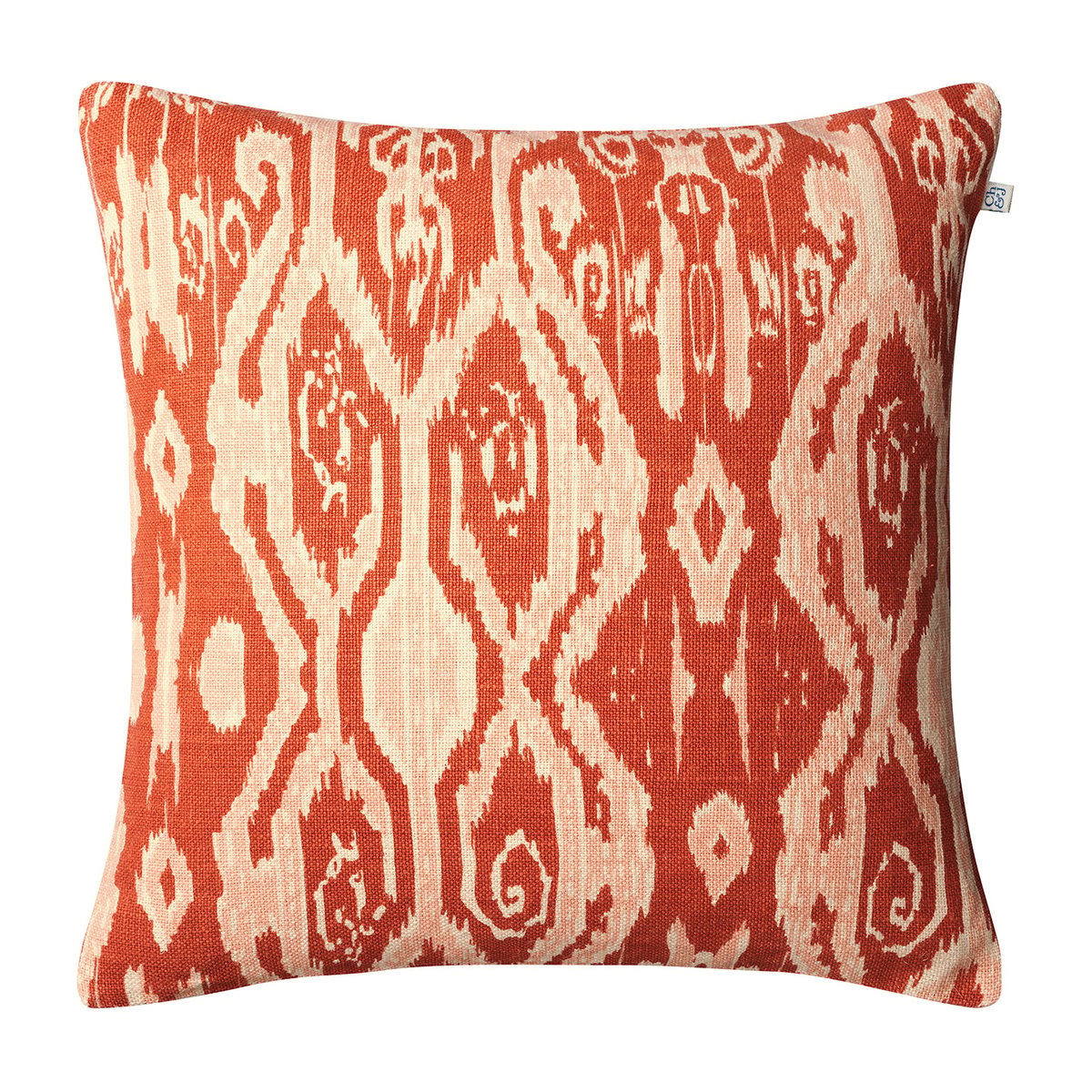 Chhatwal & Jonsson Ikat Madras tyynynpäällinen 50×50 cm Apricot orange-rose