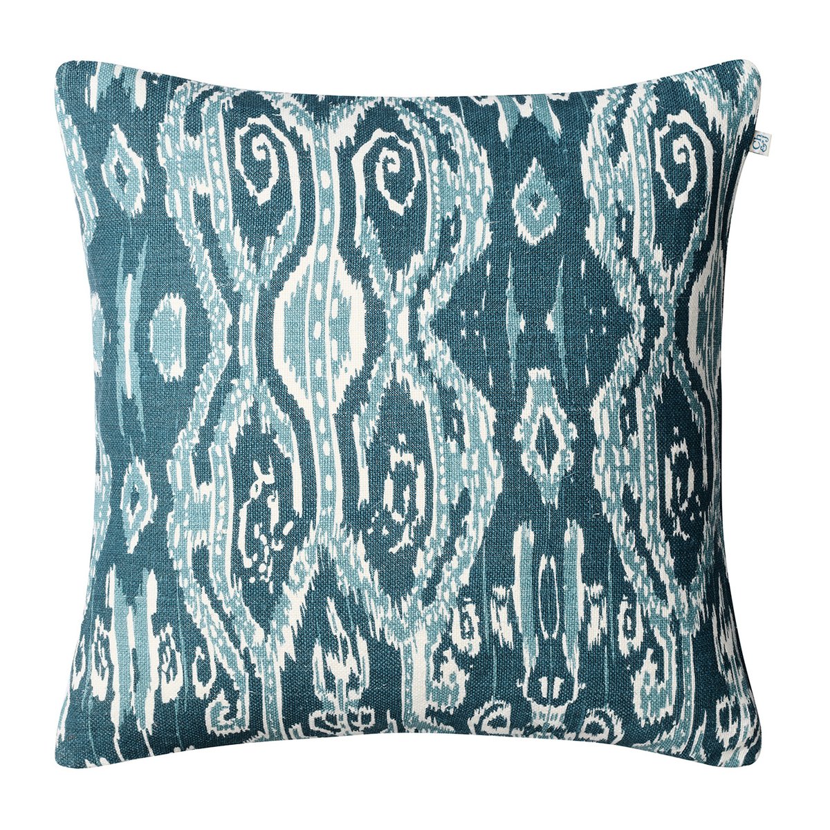 Chhatwal & Jonsson Ikat Madras tyynynpäällinen 50×50 cm Palace blue-heaven blue