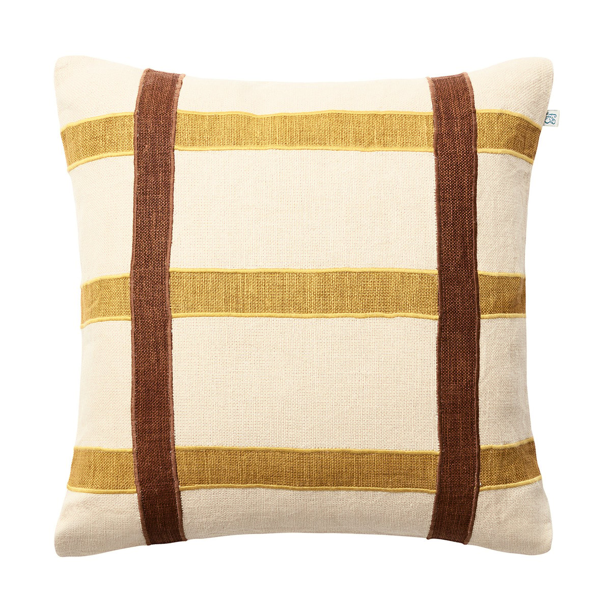 Chhatwal & Jonsson Kiran tyynynpäällinen 50 x 50 cm Spicy Yellow-Taupe