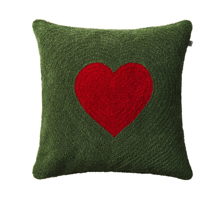 Love tyynynpäällinen 50x50 cm - Forest green-red - Chhatwal & Jonsson