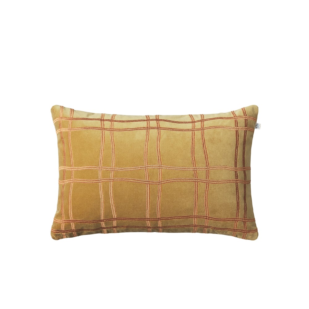 Chhatwal & Jonsson Tattersall tyyny Masala yellow/oranssi 60 x 40 cm