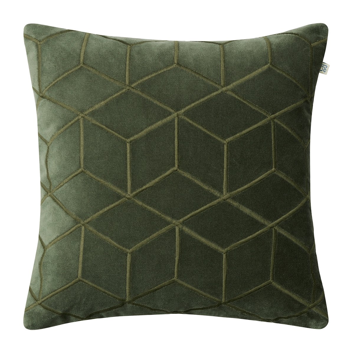 Chhatwal & Jonsson Vir tyynyliina 50×50 cm Forest green