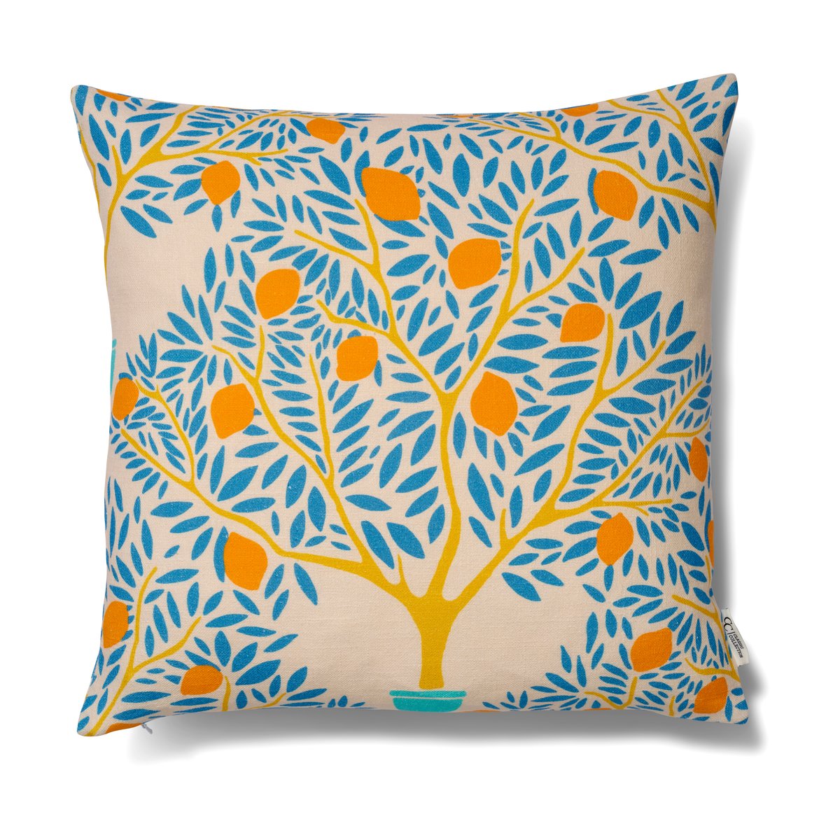 Classic Collection Lemon garden tyynynpäällinen 50×50 cm Sininen