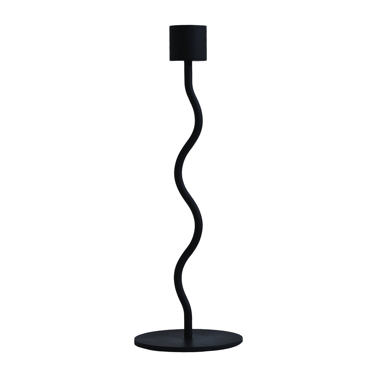 Cooee Design Curved kynttilänjalka 23 cm Black