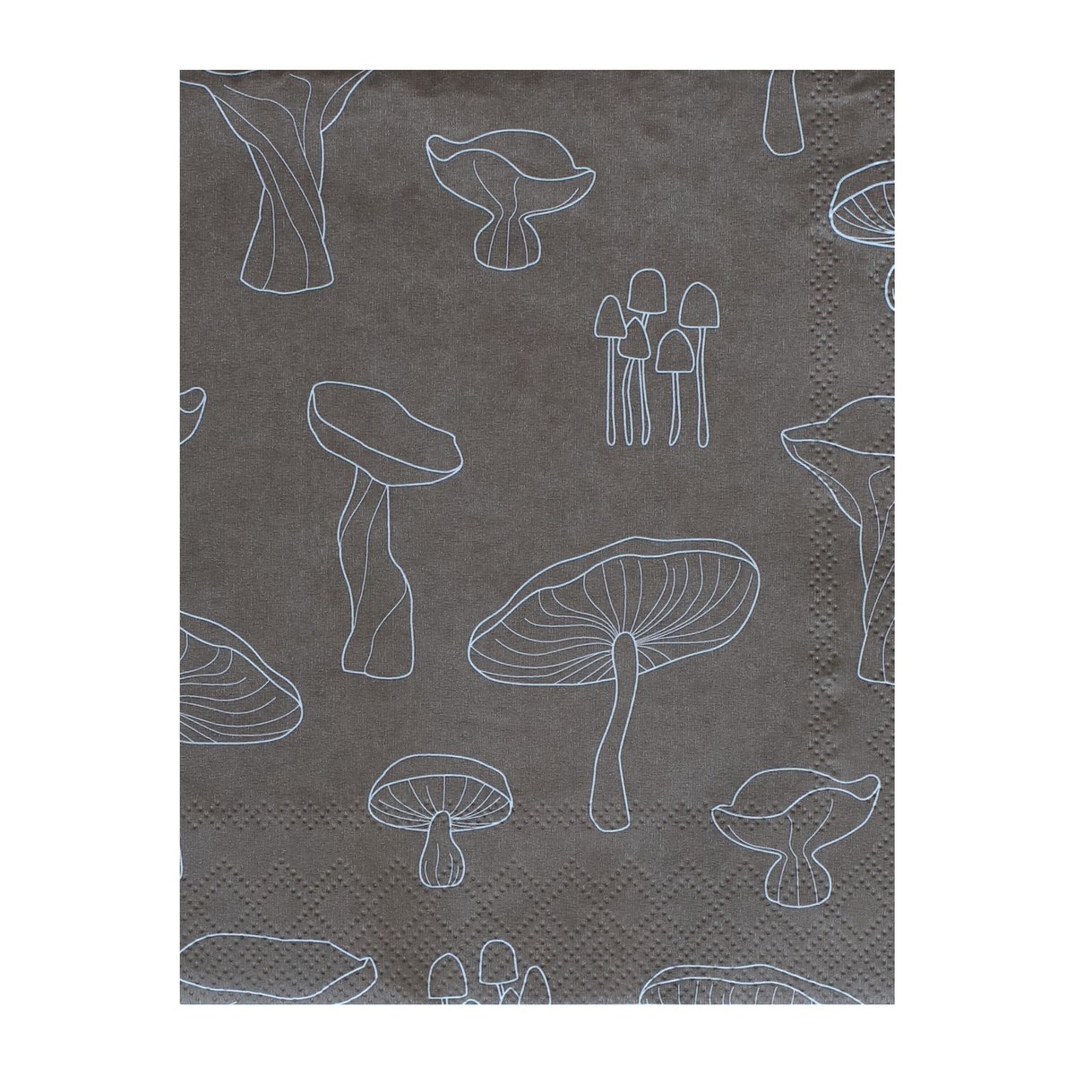 Cooee Design Fungi lautasliina 16 x 16 cm 20-pakkaus Hazelnut-white
