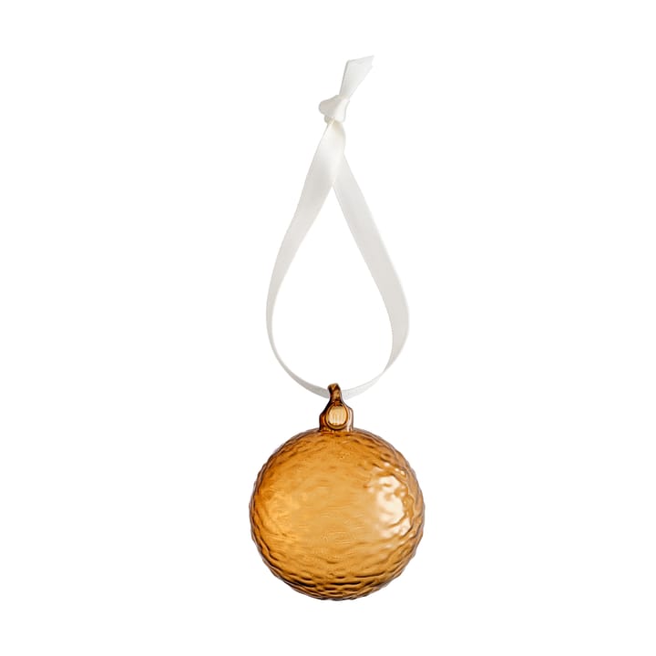 Gry Marble joulupallo Ø5 cm - Cognac - Cooee Design