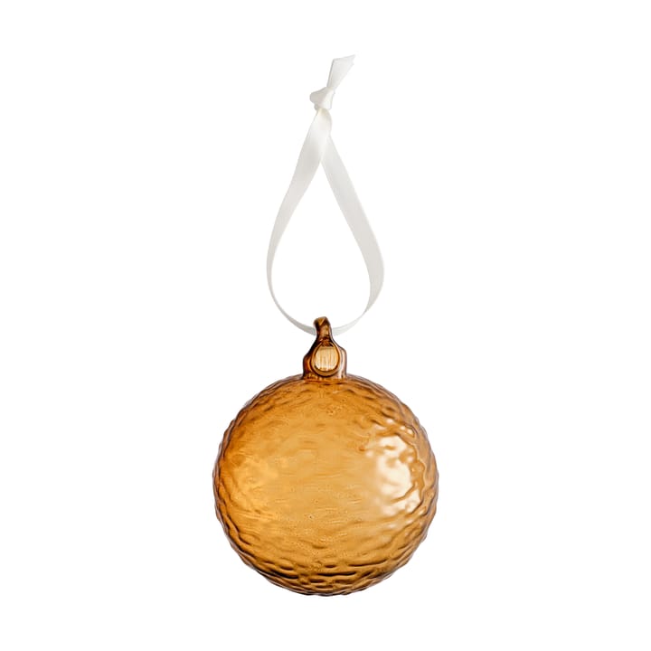 Gry Marble joulupallo Ø8 cm - Cognac - Cooee Design