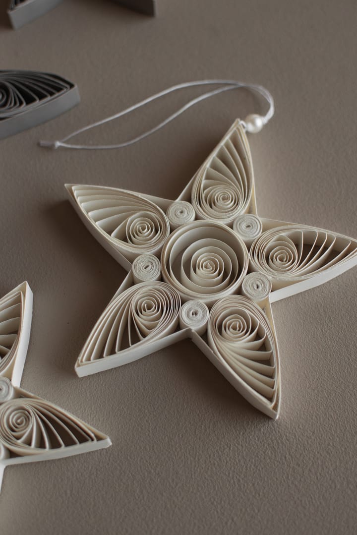 Paper star joulukoriste 10,5 cm - White - DBKD