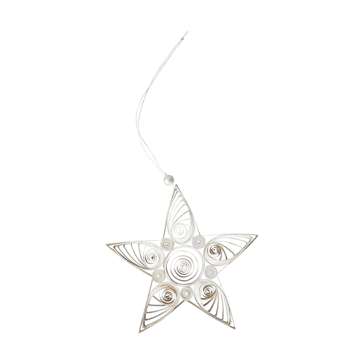 Paper star joulukoriste 13 cm - White - DBKD