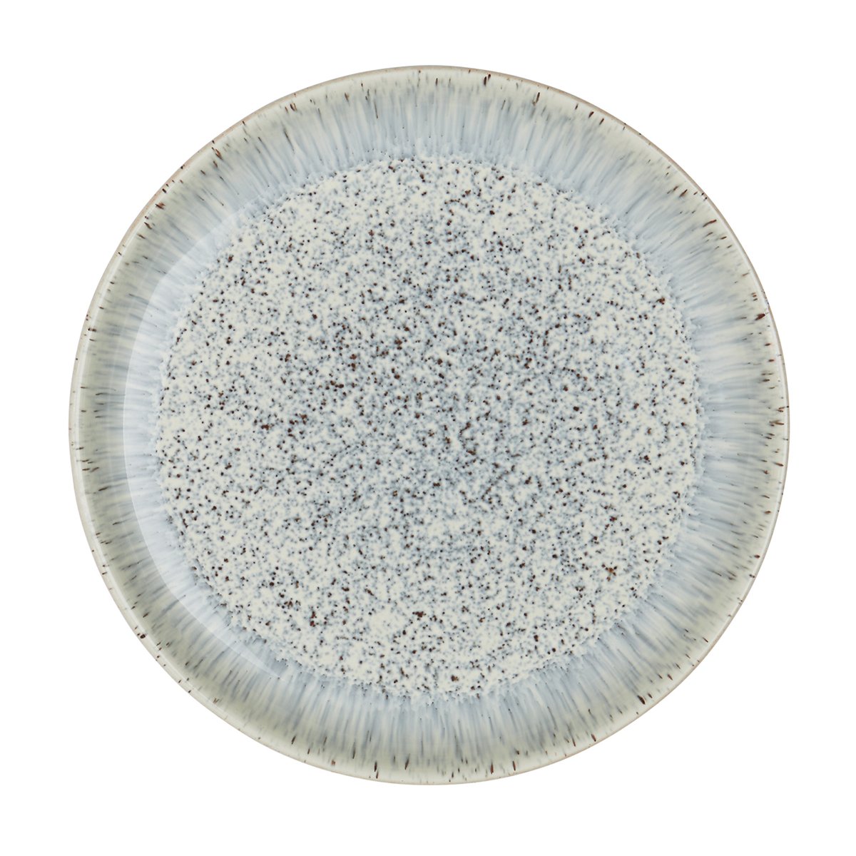 Denby Halo Speckle coupe -lautanen 21 cm Harmaa-ruskea