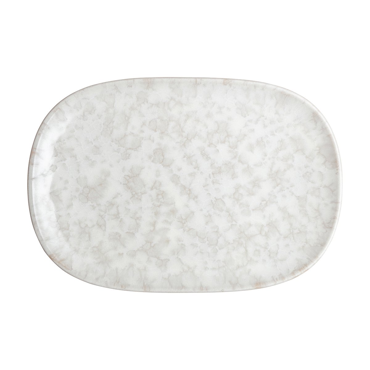 Denby Modus Marble -lautanen 17,5×26 cm Valkoinen