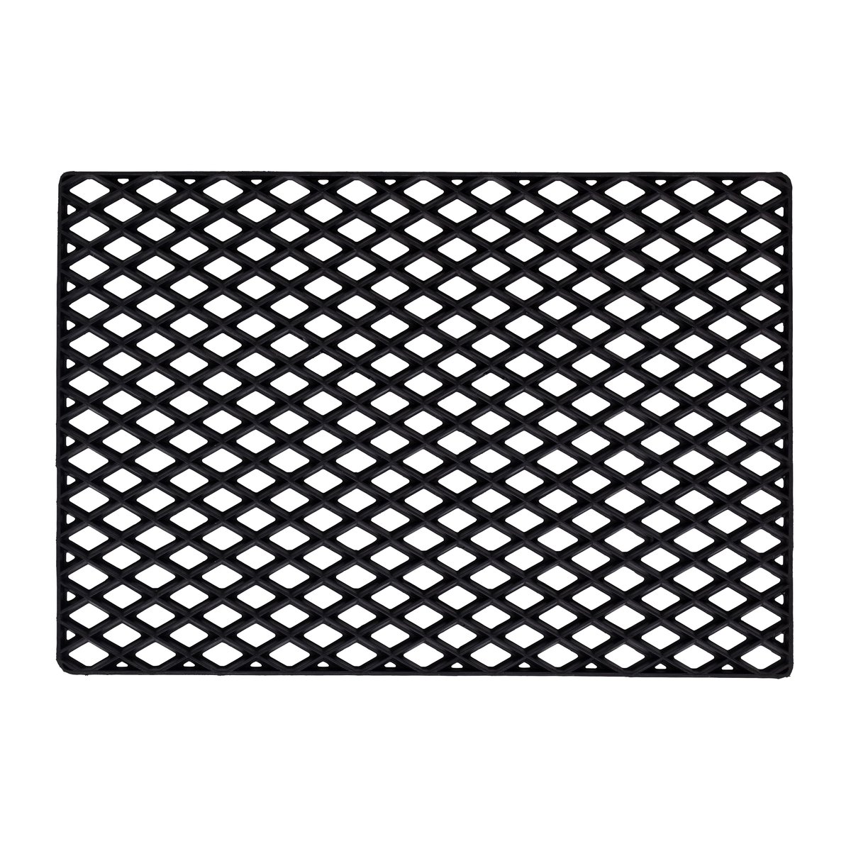 Dixie Black grid ovimatto 45 x 75 cm