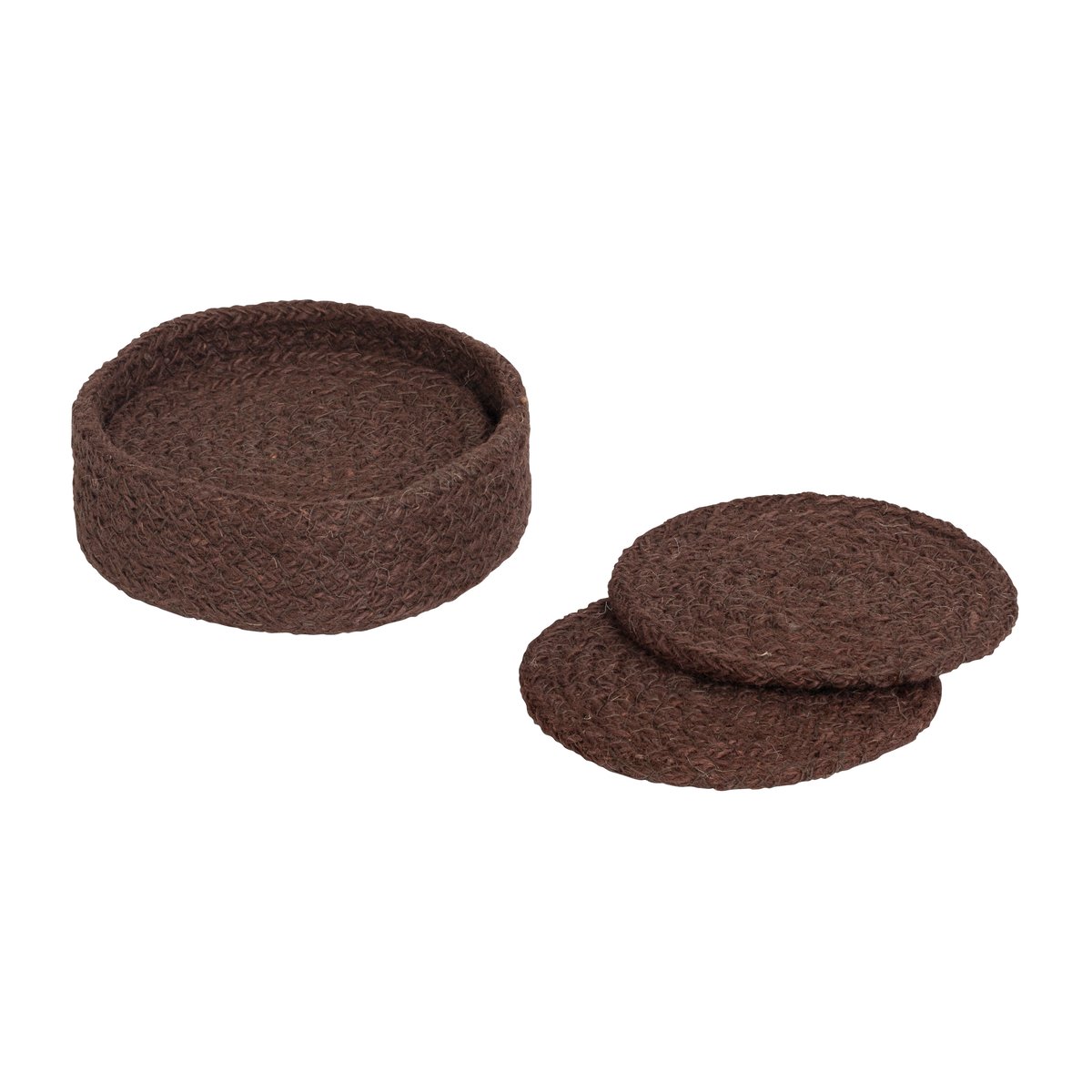 Dixie Ella lasinaluset Ø10,5 cm 6-pack Pure brown