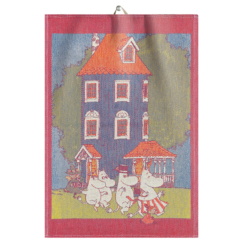 Ekelund Linneväveri Muumi keittiöpyyhe 35×50 cm Moomin house