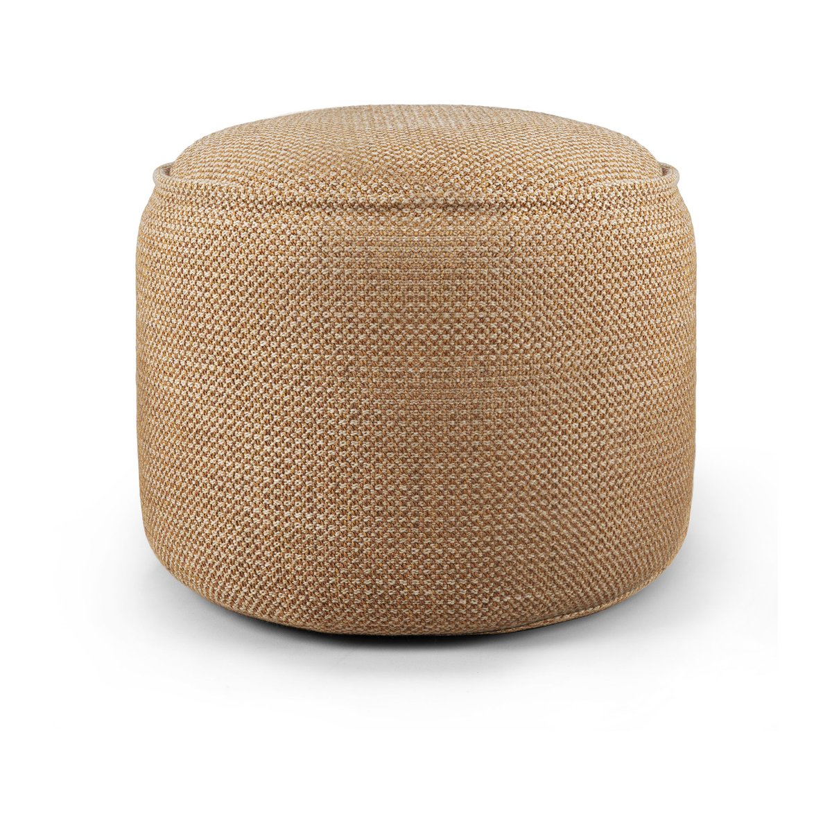 Ethnicraft Donut outdoor pouf -istuinrahi Marsala check