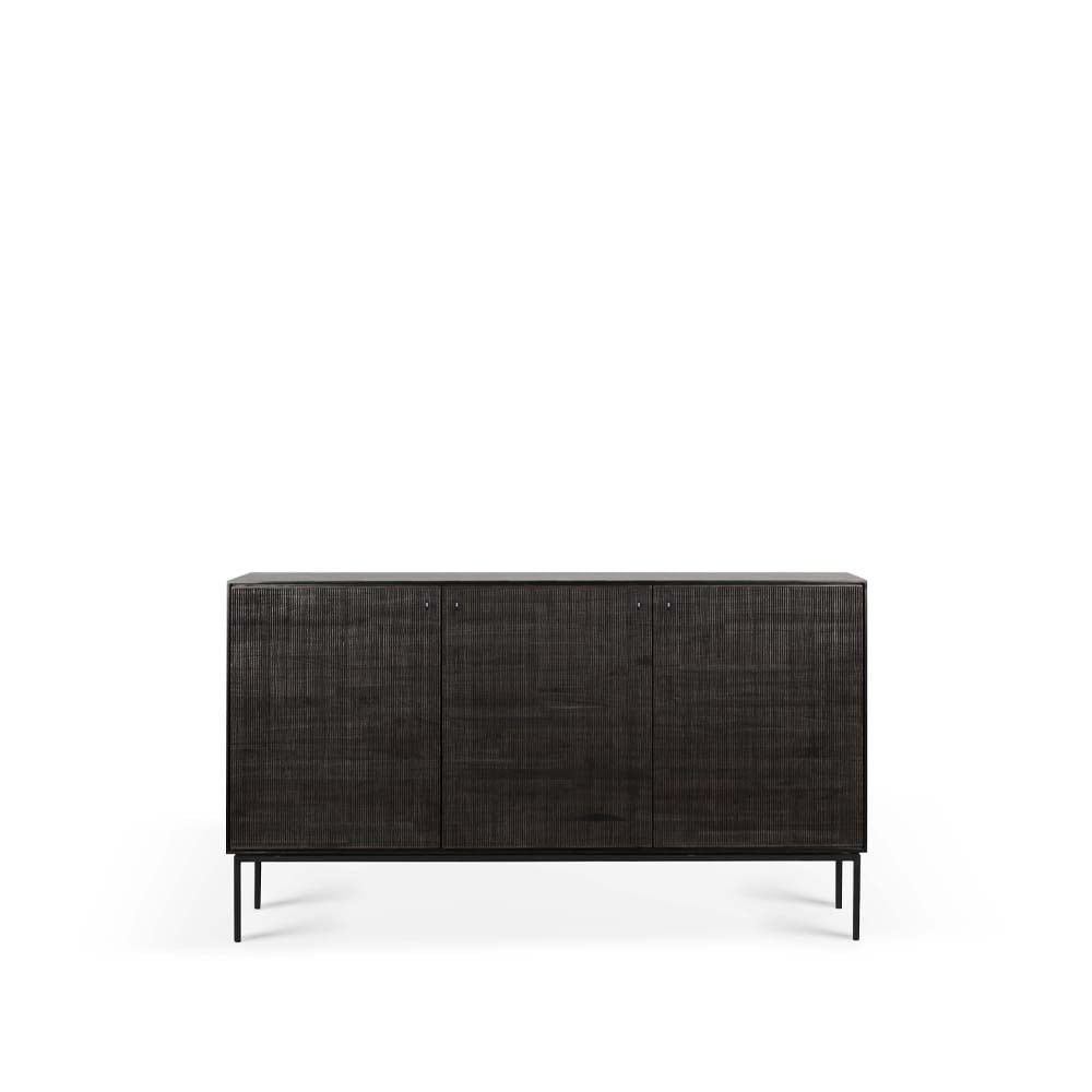 Ethnicraft Grooves sideboard Black 3 ovea