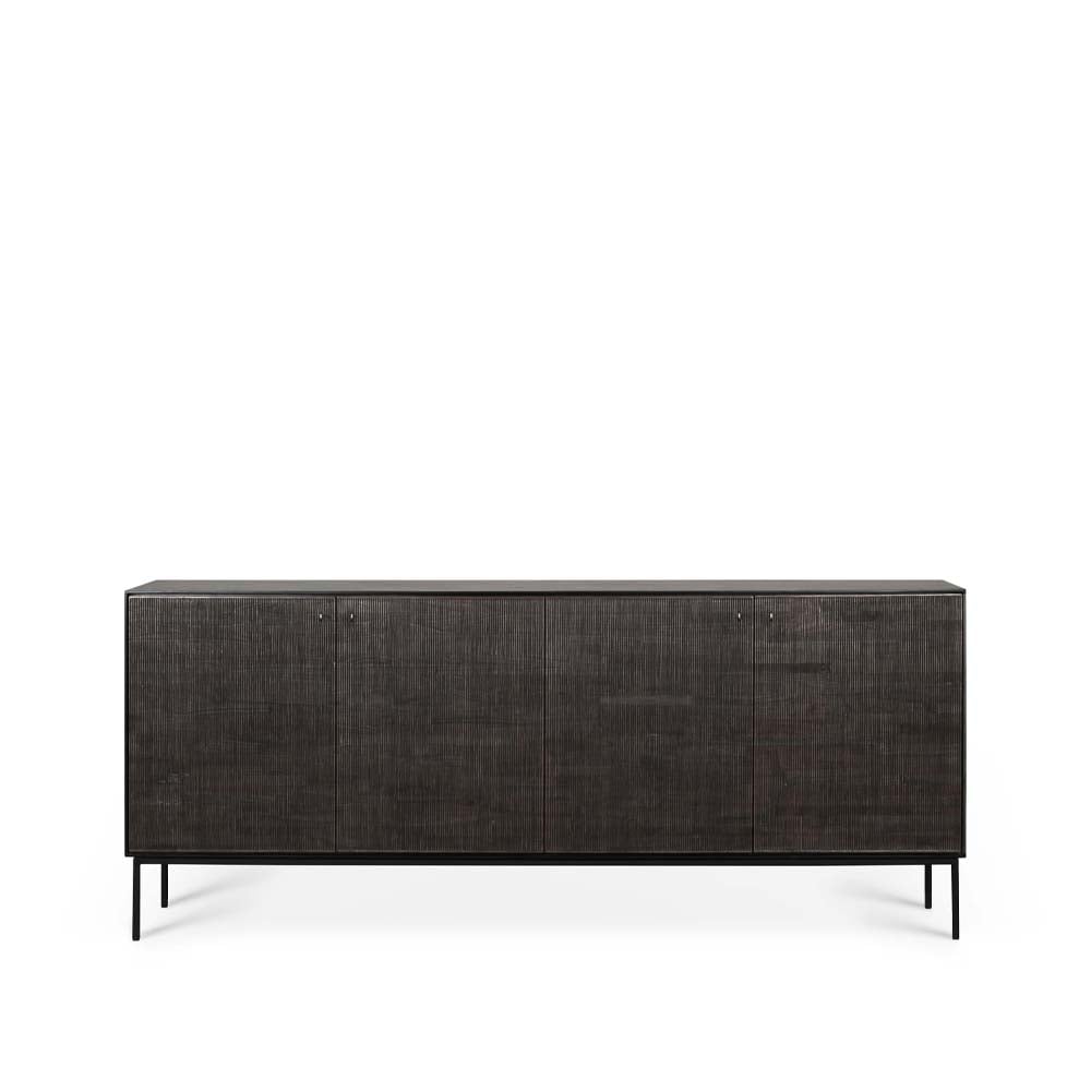 Ethnicraft Grooves sideboard Black 4 ovea