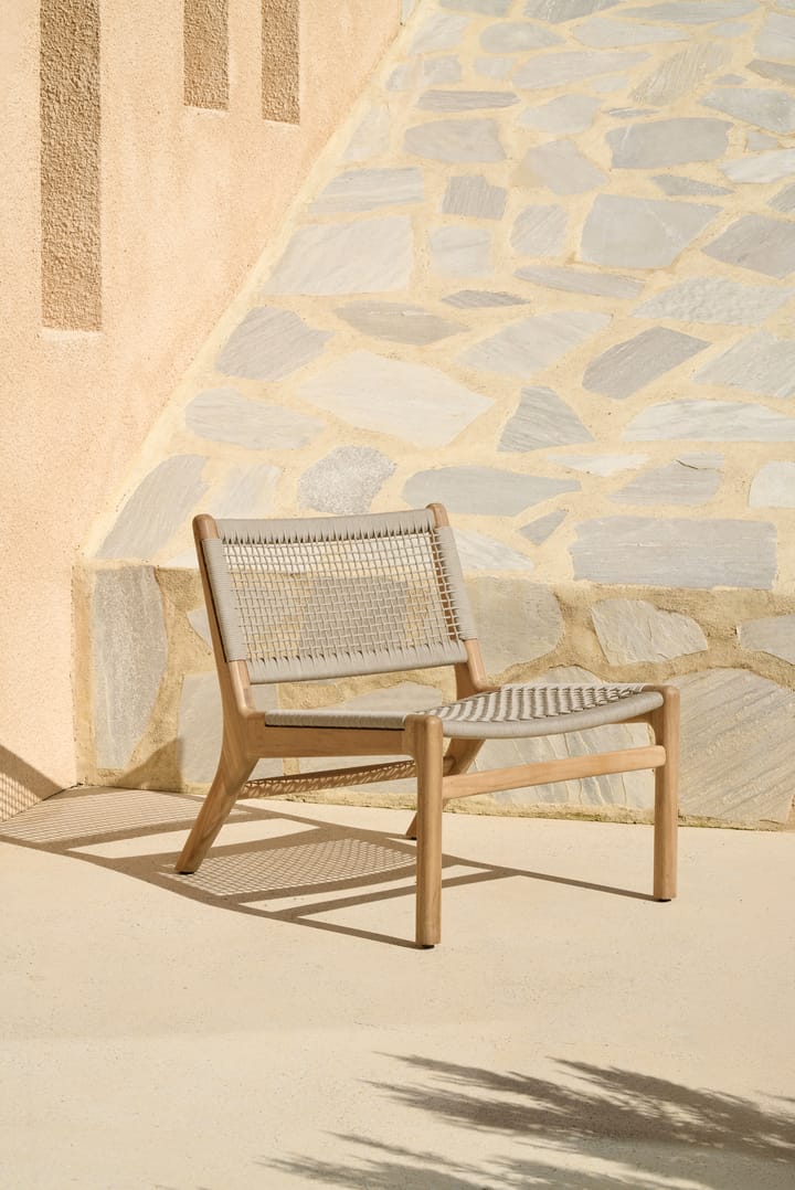 Jack outdoor lounge-nojatuoli tiikki, Beige Ethnicraft