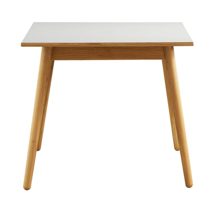 C35A ruokapöytä 82x82 cm - Light grey-oak nature lacquered - FDB Møbler