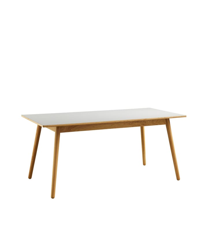 C35B ruokapöytä 82x160 cm - Light grey-oak nature lacquered - FDB Møbler