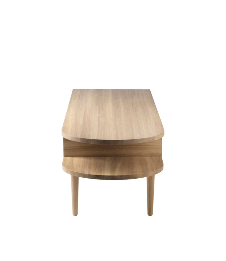 F24 Radius penkki - Oak nature lacquered 45x145 cm - FDB Møbler