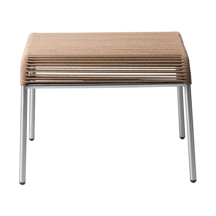 M20S Teglgaard Cord Footrest jalkarahi - Brown mixed-stainless steel - FDB Møbler