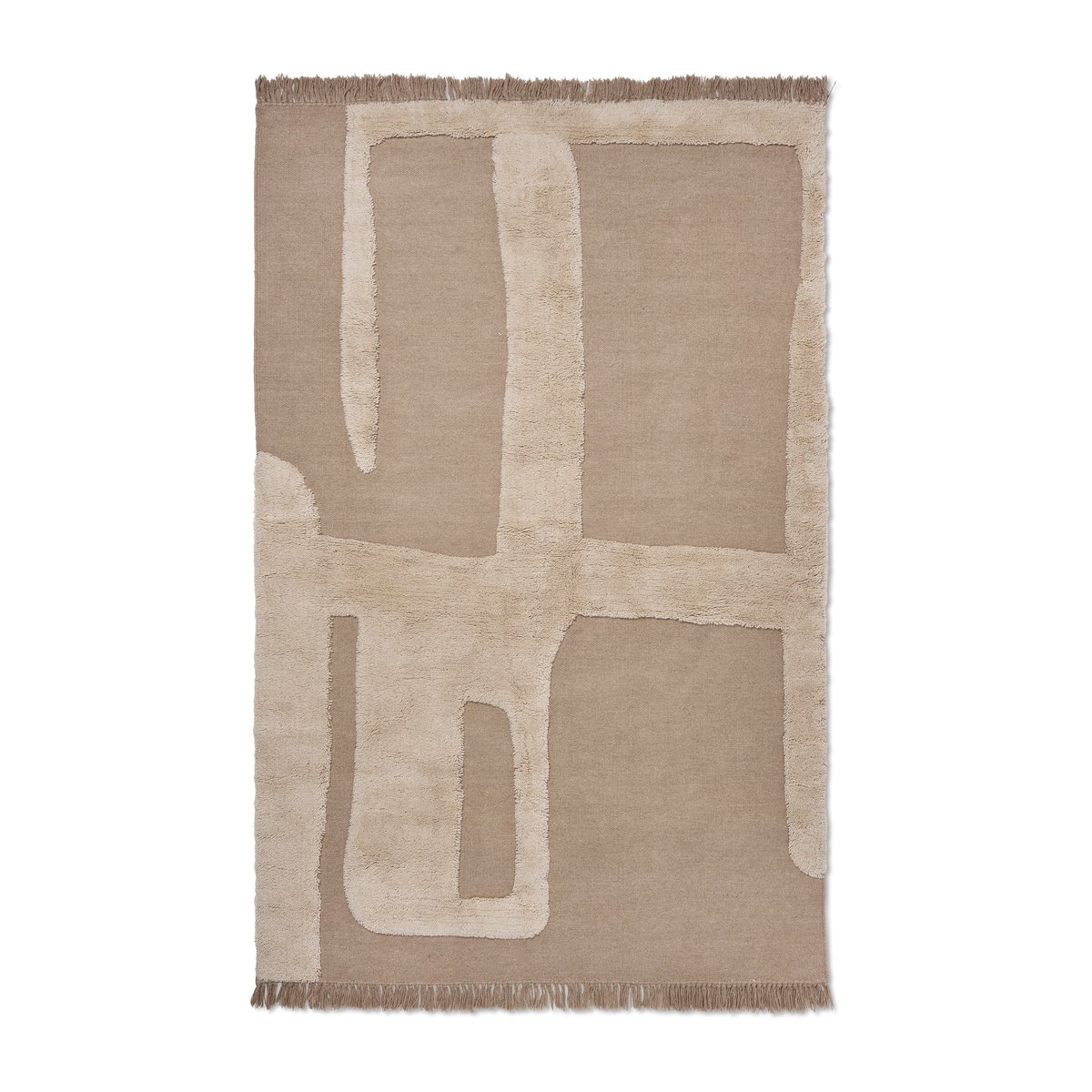 ferm LIVING Alley villamatto L 160 x 250 cm Natural