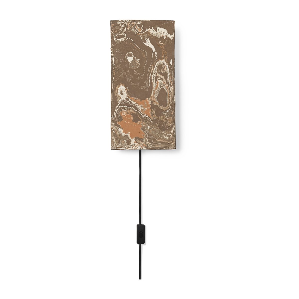 ferm LIVING Argilla seinävalaisin Marble Mocha