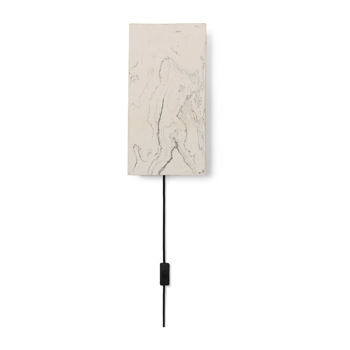 ferm LIVING Argilla seinävalaisin Marble White