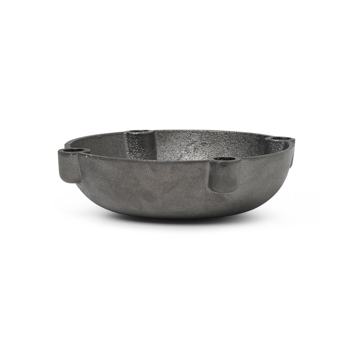 ferm LIVING Bowl adventtikynttelikkö messinki Black brass