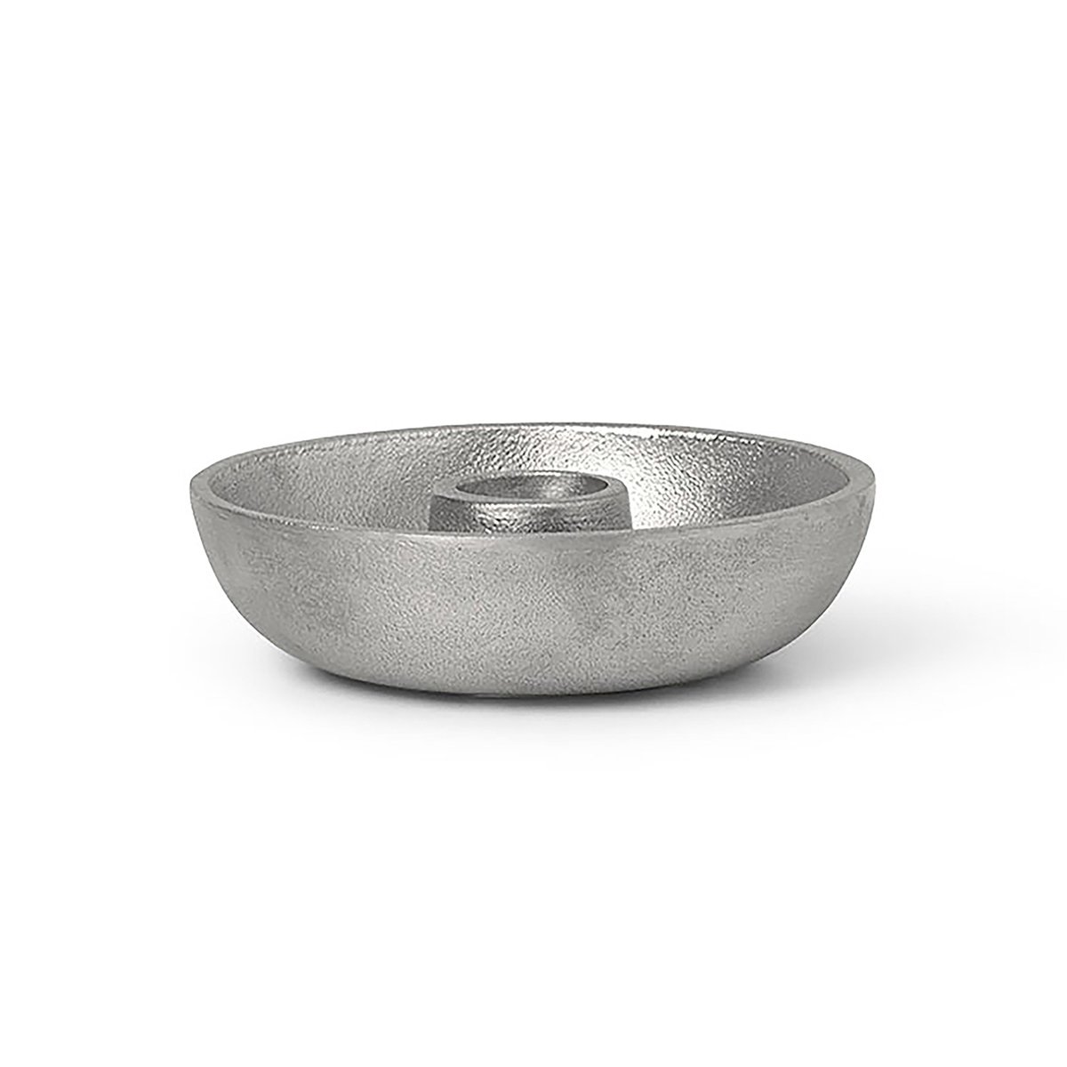 ferm LIVING Bowl kynttilänjalka Ø10 cm Aluminium