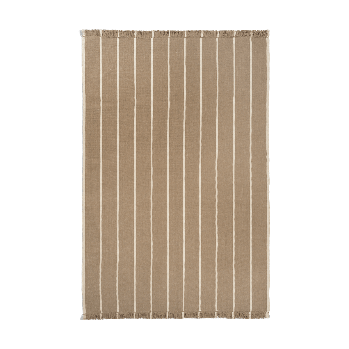 ferm LIVING Calm kelim matto Dark Sand Off-white 200×300 cm