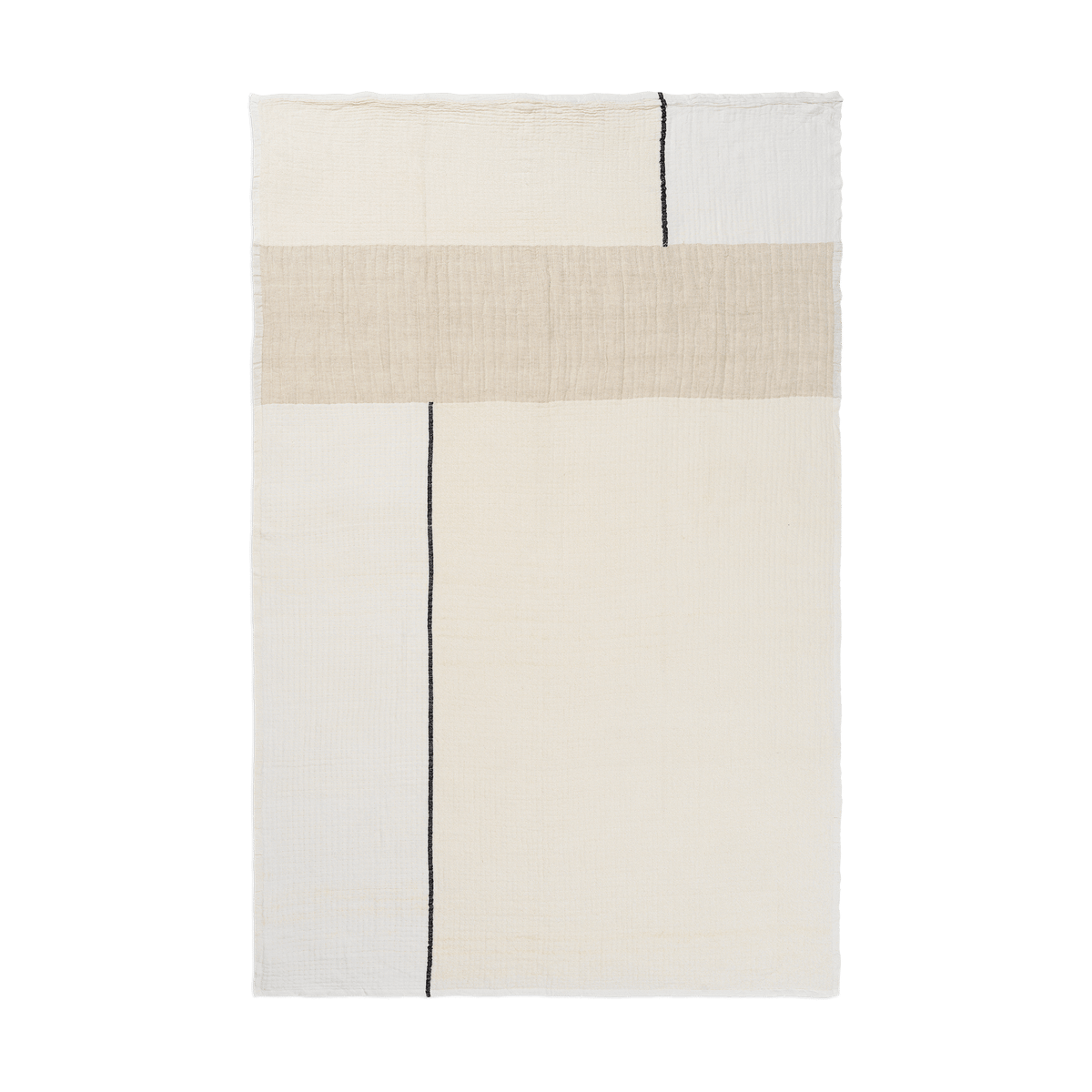 ferm LIVING Dela peite 120×170 cm Natural-Off-white